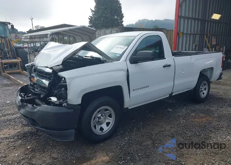 2016 Chevrolet Silverado 1500 Wt из США, поврежденный, VIN 1GCNCNEH6GZ217230